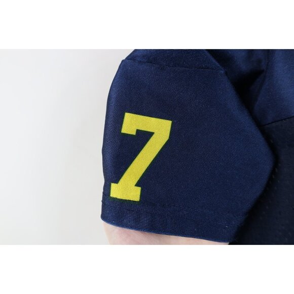 Vintage 90s Y2K Toddler 2T 3T University of Michigan Football Jersey Blue #7 USA - Picture 7 of 14